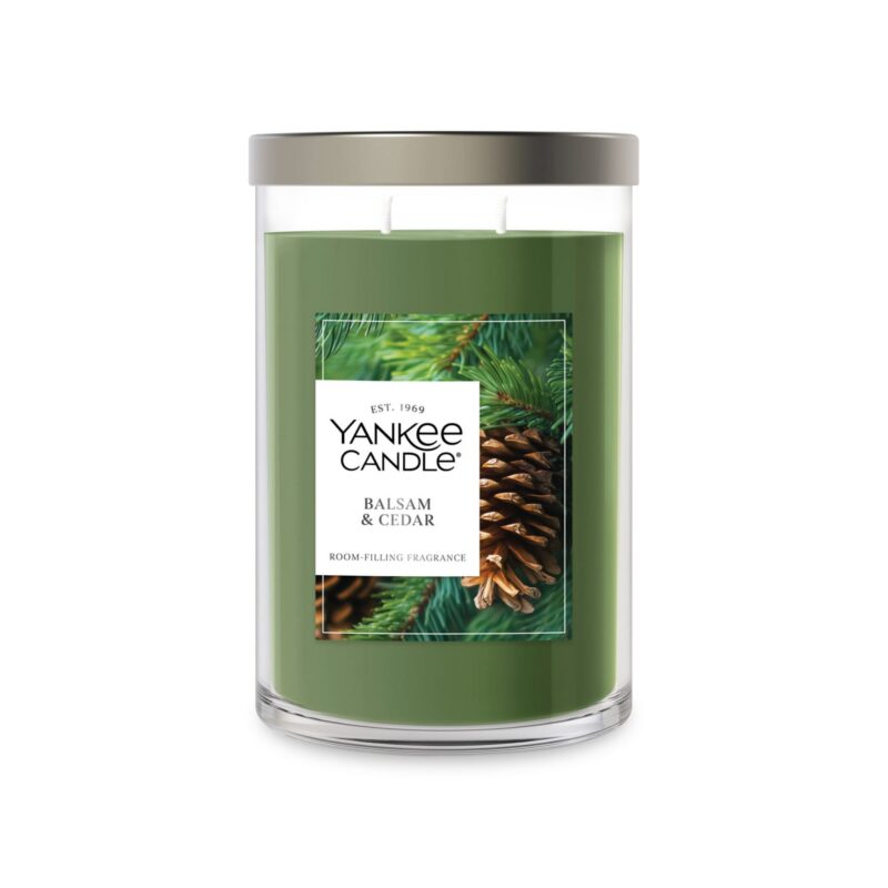 Custom Yankee Candle Large Tumbler Candle - Balsam and Cedar - 2